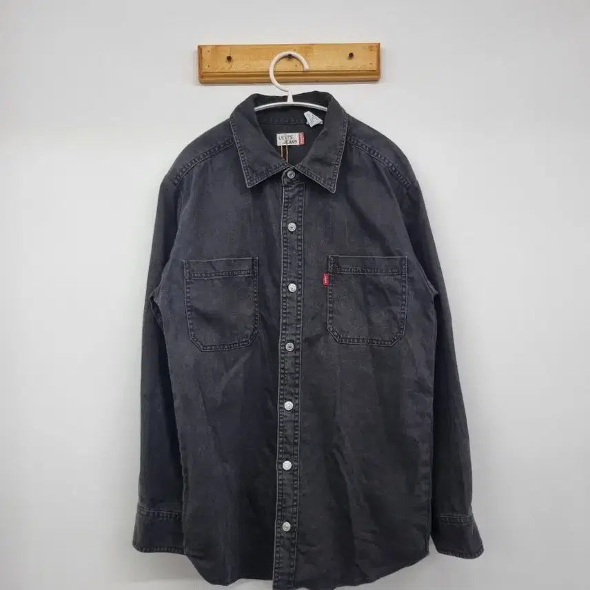 [BUNJANG] Levi's Black Denim Shirt L / 리바이스 흑청 데님 셔츠