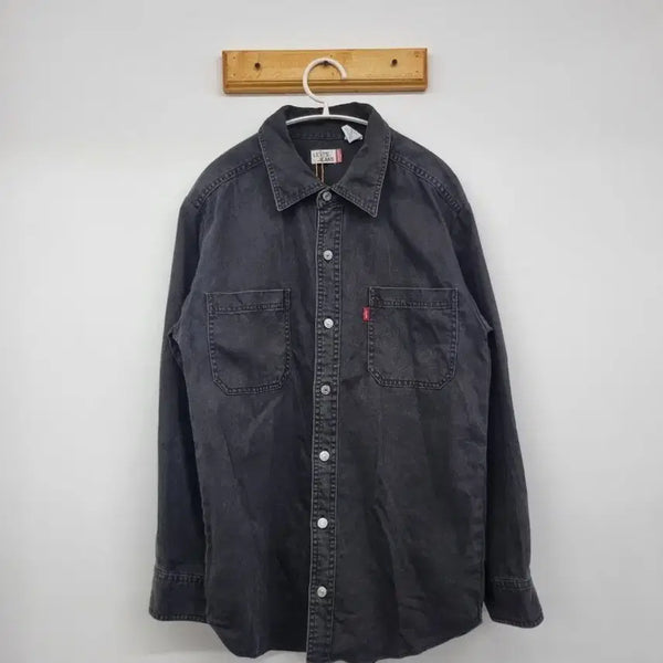 [BUNJANG] Levi's Black Denim Shirt L / 리바이스 흑청 데님 셔츠