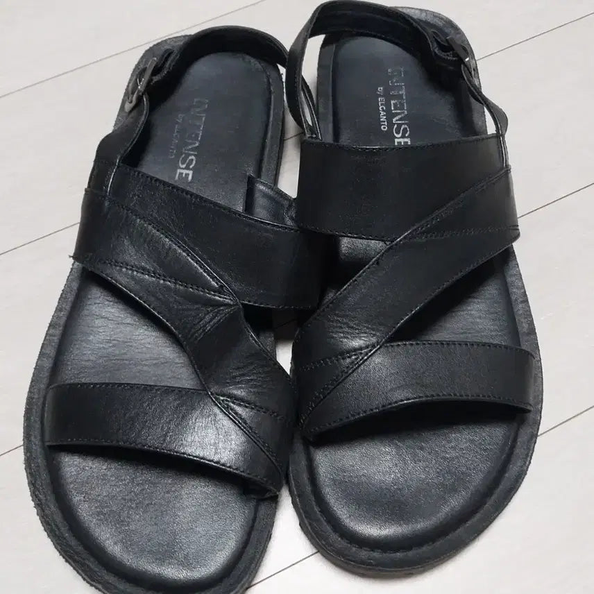 [BUNJANG] El Canto Intense Men's Leather Sandals (Size 265) / 엘칸토  INTENSE 남성 가죽샌들265