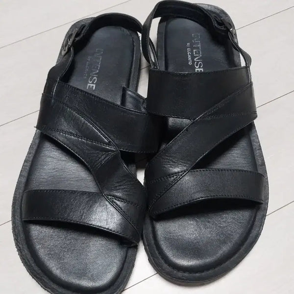 [BUNJANG] El Canto Intense Men's Leather Sandals (Size 265) / 엘칸토  INTENSE 남성 가죽샌들265