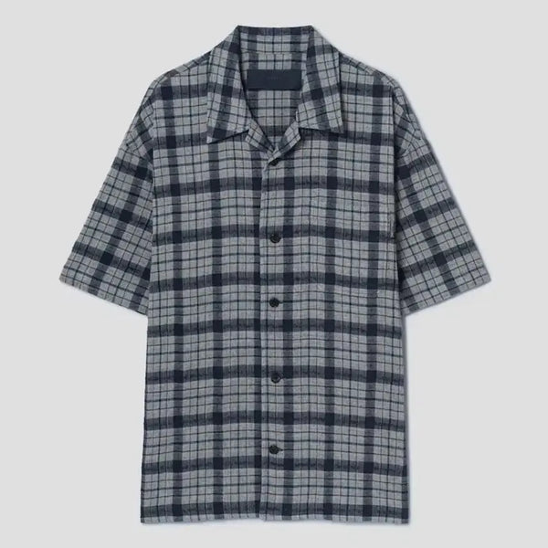 [BUNJANG] Juun.J 26SS Comma Check Shirt Size 50 / 준지 26ss 콤마 체크 셔츠 50