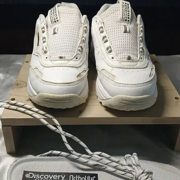 [BUNJANG] Discovery White Sneakers / 디스커버리 운동화
