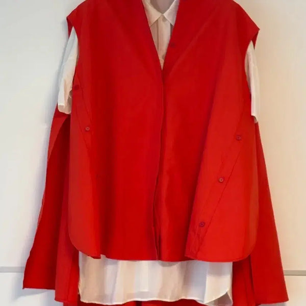 [BUNJANG] Juun.J Sleeveless Long Blouse / 준지 롱 블라우스