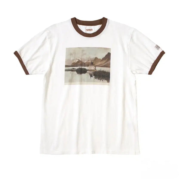 [BUNJANG] Kapital 20 Jersey Ringer T-Shirt Yellowknife Size 4 (XL) / 캐피탈 20 저지 링거 티셔츠 옐로우나이프 4사이즈(XL)