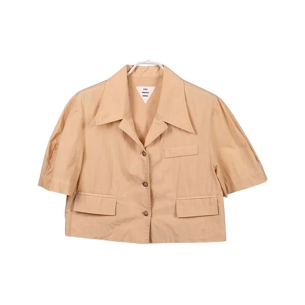 [BUNJANG] STAY PEOPLE Cropped Short Sleeve Jacket / STAY PEOPLE 스테이피플 크롭 반팔 자켓 FREE_A317