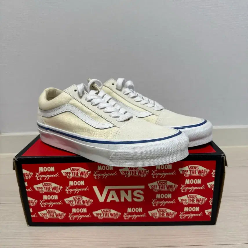 [BUNJANG] Vans Vault Old Skool Suede Canvas Ivory / 반스 볼트 올드스쿨 250