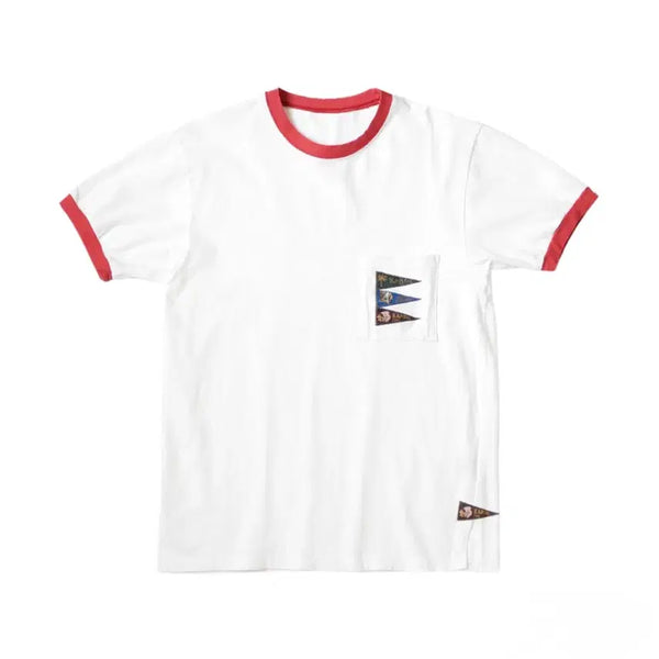 [BUNJANG] Kapital 20 Pennant Ringer T-Shirt Flag Size XL / 캐피탈 20 페넌트 링거 티셔츠 4 플래그 4사이즈(XL)