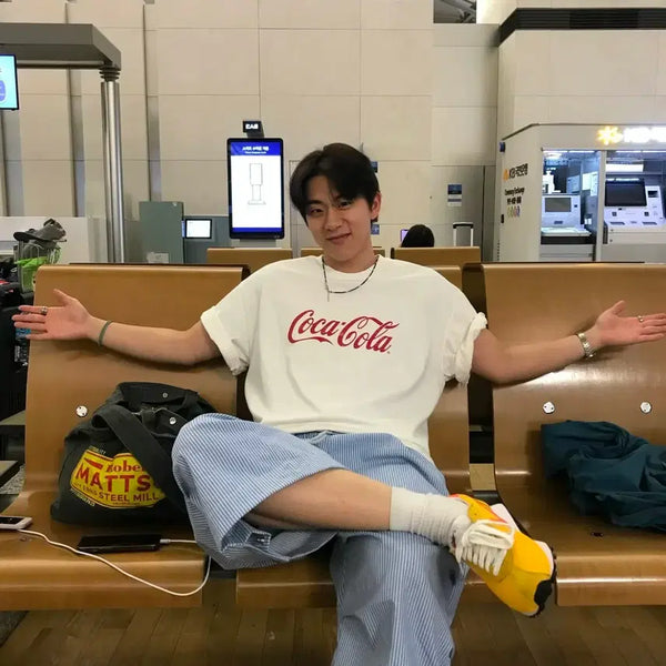 [BUNJANG] Coca-Cola White Short Sleeve T-Shirt / 코카콜라 반팔 티셔츠 화이트