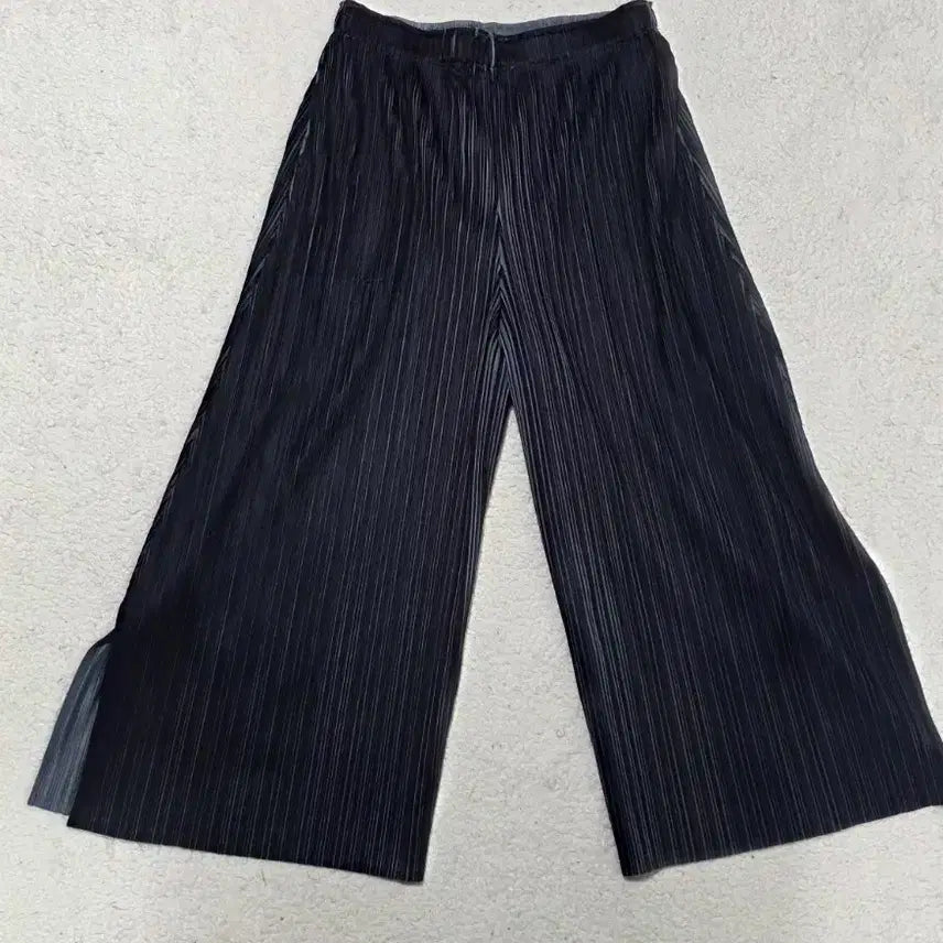 [BUNJANG] Pleats Me Fleece Wide Fit Pants (Free Size) / 플리츠미플리스와이드핏바지(free)