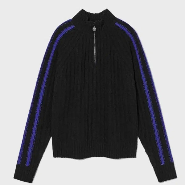 [BUNJANG] Open YY Half Zip Knit Hoodie / 오픈와이와이 하프니트집업