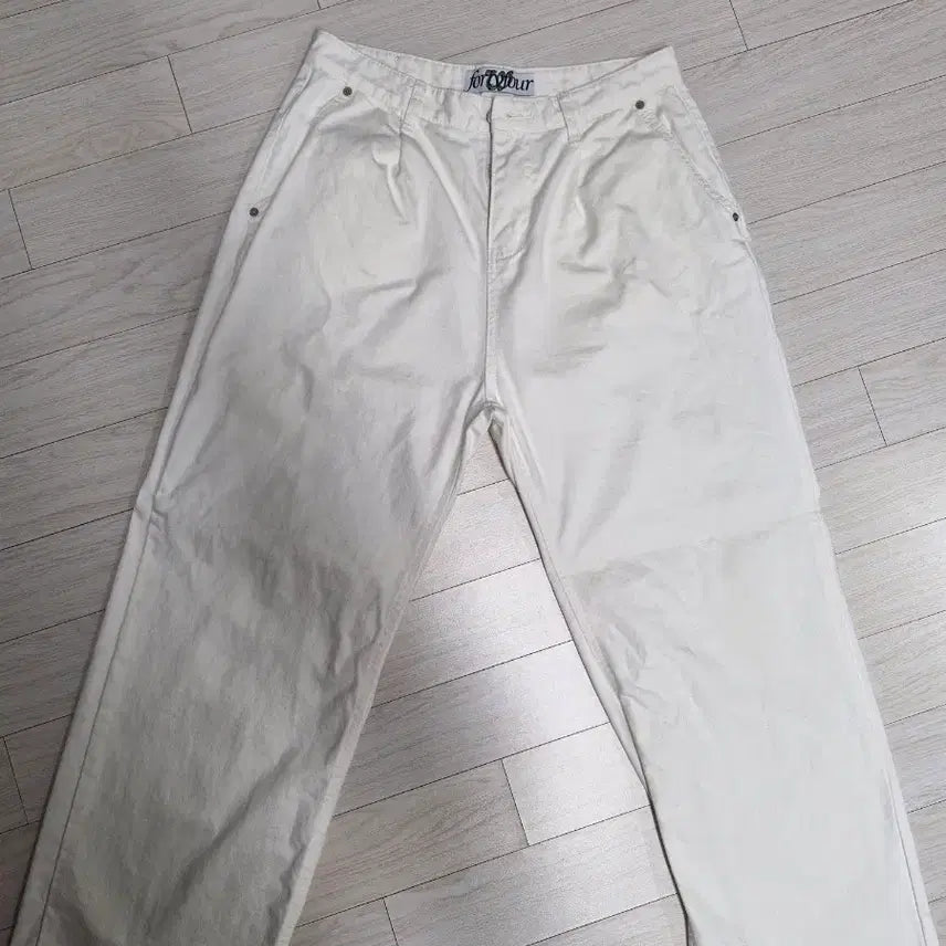 [BUNJANG] White Cotton Pants / 흰색 면 바지