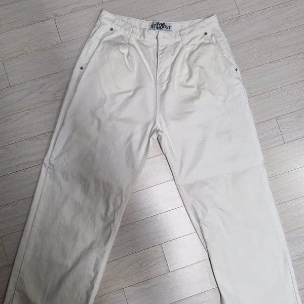 [BUNJANG] White Cotton Pants / 흰색 면 바지