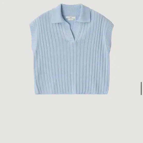 [BUNJANG] YUMER MAISON Knit Vest Sky / 유메르 메종 니트 베스트 스카이 새상품