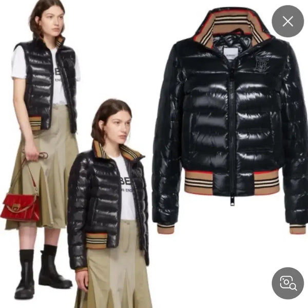 [BUNJANG] Burberry Puffer Padding Jacket Black Convertible Vest / 버버리 푸퍼 패딩 자켓 블랙 조끼로도 가능