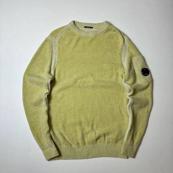 [BUNJANG] CP Company Lambswool Appliqué Fleece Lens Sweater PN8446 / CP컴퍼니 램스울 아플리케 플리스 렌즈 스웨터 PN8446