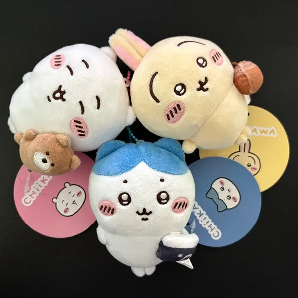 [BUNJANG] Monjikku Chiikawa Stress Ball Keychain Set (3 Types) / (미사용 세트) 먼작귀 치이카와 스트레스볼 키링 3종 세트