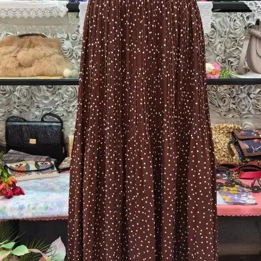 [BUNJANG] MAJESTIC LEGON Pleated Maxi Long Skirt / MAJESTIC LEGON 마제스틱레곤 플리츠 맥시 롱스커트 프리사이즈