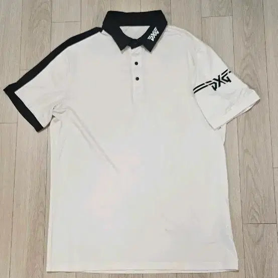 [BUNJANG] PXG Golf Wear Short Sleeve Polo Shirt White 105 / PXG 골프웨어 반팔 카라티 화이트 105 가슴단면 56