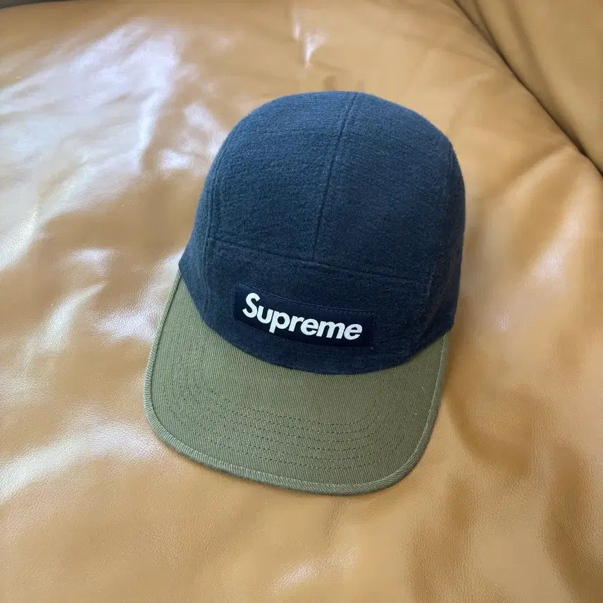 [BUNJANG] Supreme 23FW Two-Tone Navy Box Logo Camp Cap / 슈프림 캠프캡 모자 박스로고 투톤 네이비 23FW