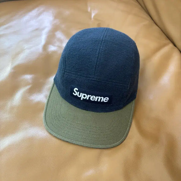 [BUNJANG] Supreme 23FW Two-Tone Navy Box Logo Camp Cap / 슈프림 캠프캡 모자 박스로고 투톤 네이비 23FW