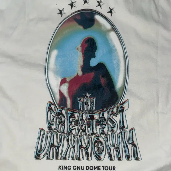 [BUNJANG] King Gnu The Greatest Journey Dome Tour T-Shirt White / 킹누 더그언 돔 투어 반팔 티셔츠 화이트