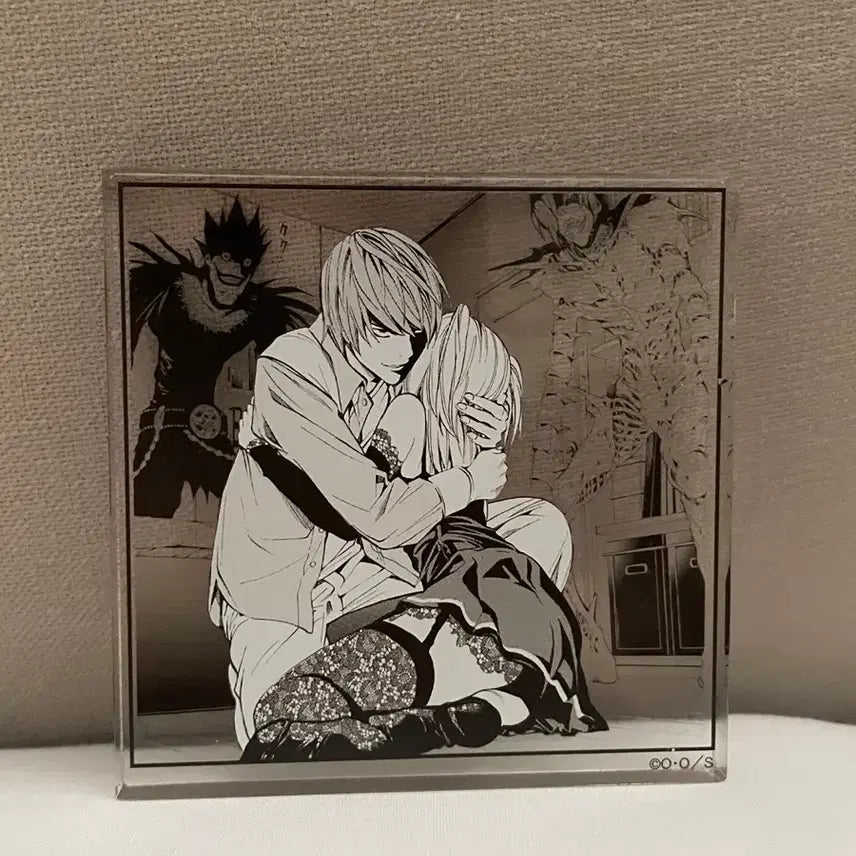 [BUNJANG] Death Note Light Yagami & Misa Amane Original Art Acrylic Block Standee / 데스노트 라이토 미사 원화전 아크릴 블럭 코마플레이트 스탠드