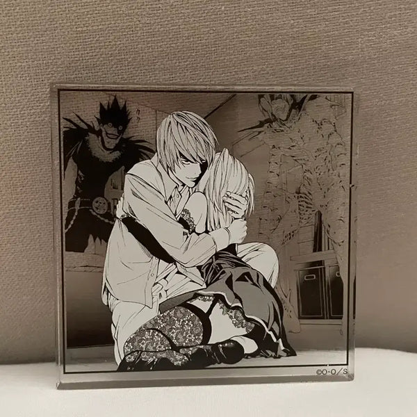 [BUNJANG] Death Note Light Yagami & Misa Amane Original Art Acrylic Block Standee / 데스노트 라이토 미사 원화전 아크릴 블럭 코마플레이트 스탠드
