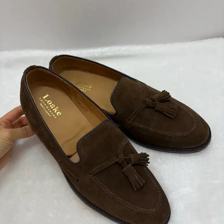[BUNJANG] Crockett & Jones Brown Suede Tassel Loafers 8.5 / 영국 명품 로크 브라운 스웨이드 테슬 로퍼 8.5/270~275mm