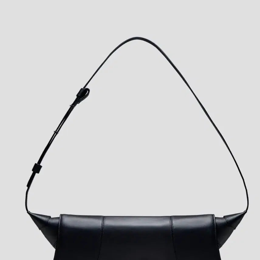 [BUNJANG] Gangdan Small Hobo Bag Black Leather / 강단 소가죽 호보백 스몰 블랙