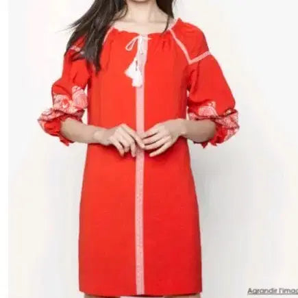 [BUNJANG] Maje Embroidered Mini Dress / 마쥬 원피스