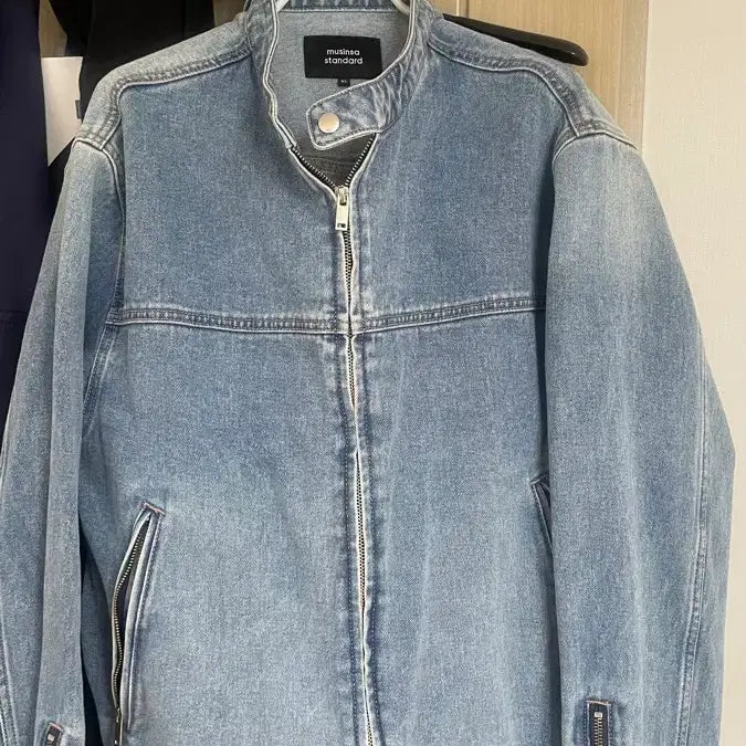 [BUNJANG] Unstandard Denim Racer Jacket / 무탠다드 데님 레이서 자켓 판매