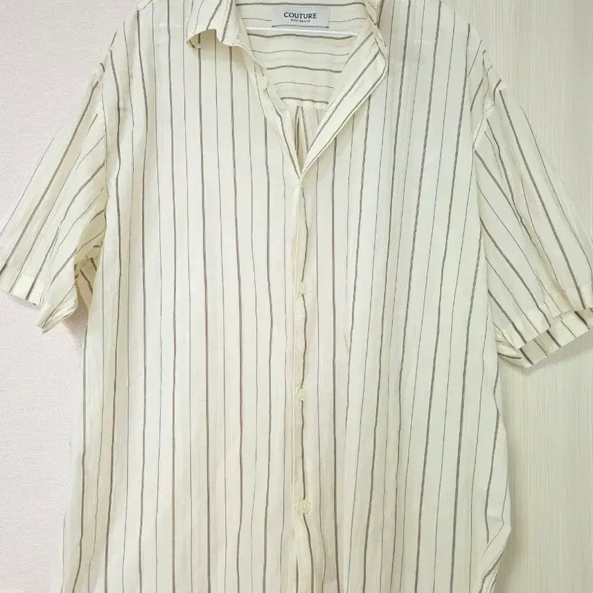 [BUNJANG] Mind Bridge Men's Striped Oversized Short Sleeve Shirt / 새상품 마인드브릿지 남성의류 105사이즈 스트라이프 오버핏 반팔셔츠