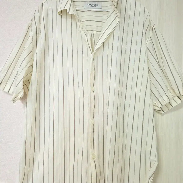 [BUNJANG] Mind Bridge Men's Striped Oversized Short Sleeve Shirt / 새상품 마인드브릿지 남성의류 105사이즈 스트라이프 오버핏 반팔셔츠