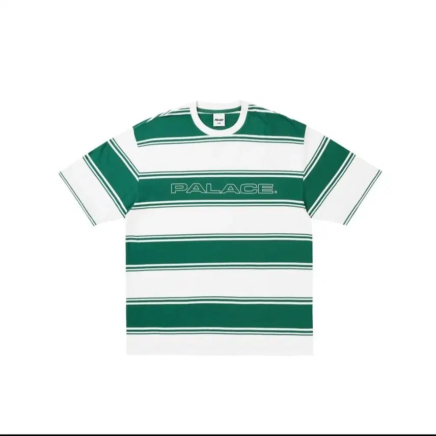 [BUNJANG] Palace Green Stripe Short Sleeve T-Shirt / 팔라스