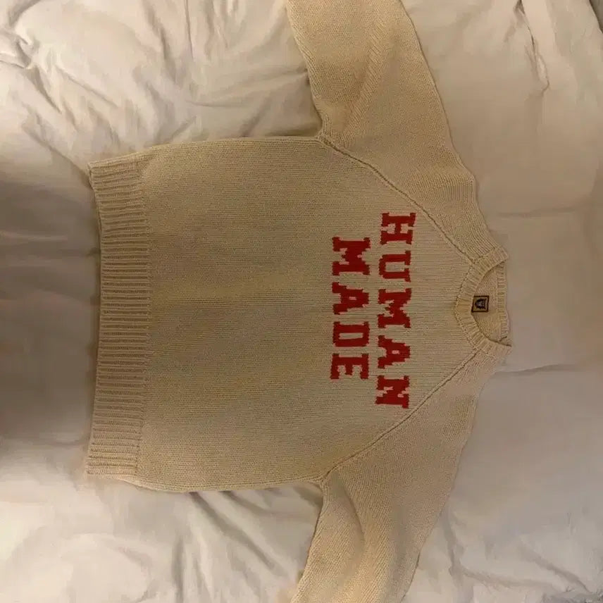 [BUNJANG] Human Made Bear Raglan Knit Sweater M / 휴먼메이드 베어 래글런 니트 스웨터 m