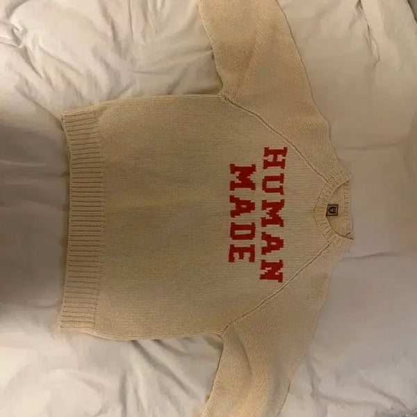 [BUNJANG] Human Made Bear Raglan Knit Sweater M / 휴먼메이드 베어 래글런 니트 스웨터 m