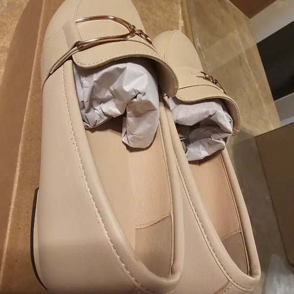 [BUNJANG] Women's Loafers with Gold Accent / 여성로퍼