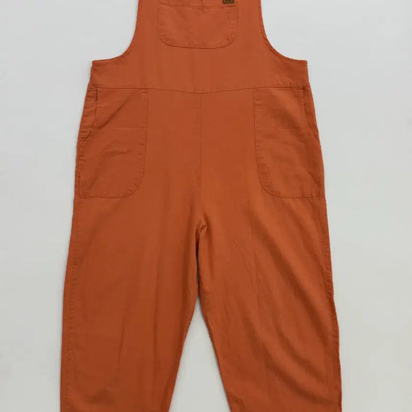 [BUNJANG] THE MAY Orange Linen Overalls / THE MAY 오렌지 린넨 오버롤