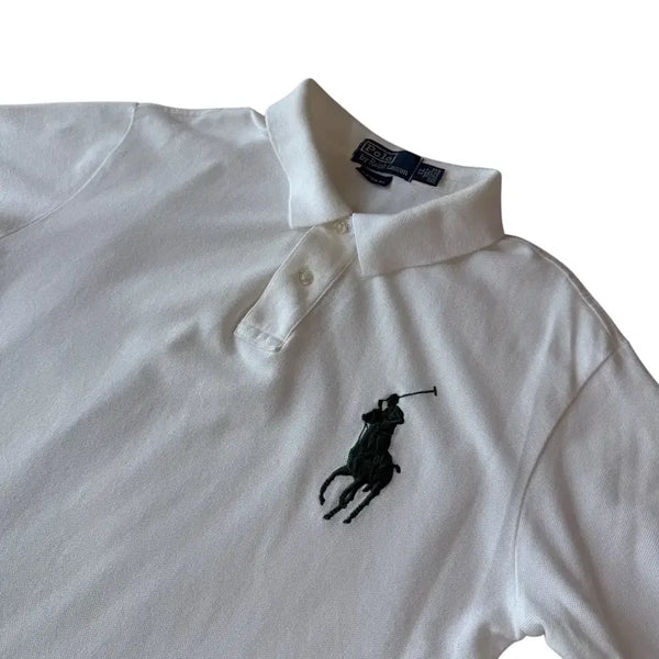 [BUNJANG] Polo Ralph Lauren Big Pony Polo Shirt White/Green XL / 폴로랄프로렌 빅포니 카라티 화이트/그린 XL