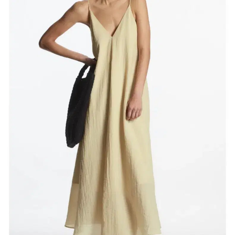 [BUNJANG] COS Voluminous Maxi Dress Beige Size 32 / cos 코스 볼류미너스 맥시 드레스 32