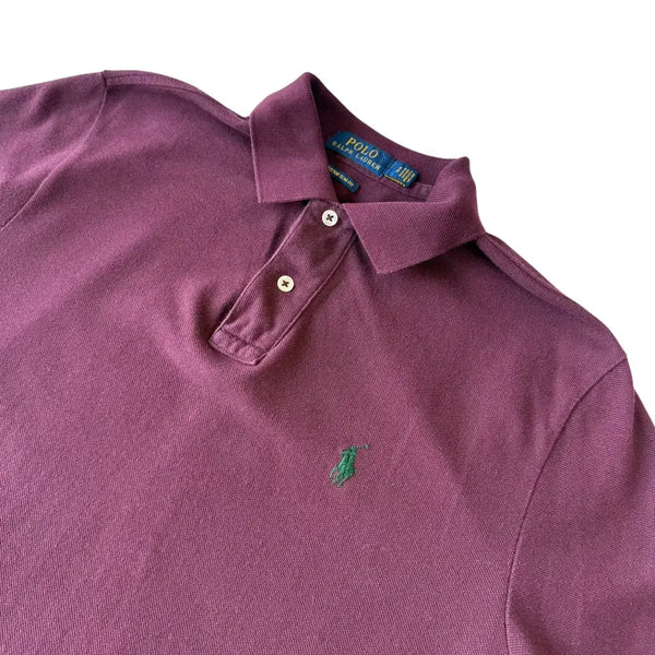 [BUNJANG] Polo Ralph Lauren Burgundy Polo Shirt Size S-M / 폴로 랄프로렌 버건티 카라티 S-M