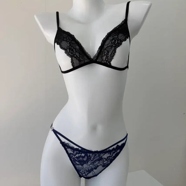 [BUNJANG] Sexy Lingerie Strap Bralette - Black, Free Size / [새상품] 섹시 란제리 스트랩 브라렛