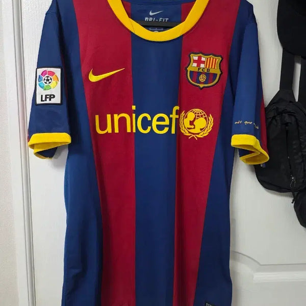 [BUNJANG] FC Barcelona 2010-2011 Messi Authentic Jersey (Overseas S) / 바르셀로나 10-11 리그 어센틱 메시 해외 S
