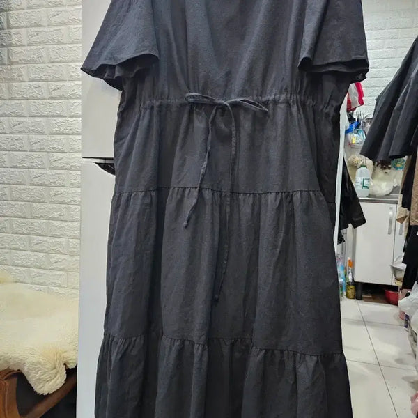 [BUNJANG] Black Long Dress (2XL) / 롱 원피스 블랙 2XL