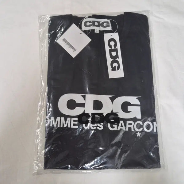 [BUNJANG] Comme des Garçons CDG Logo T-shirt Black L / 꼼데가르송 CDG로고 반팔티 블랙 L사이즈 바로배송