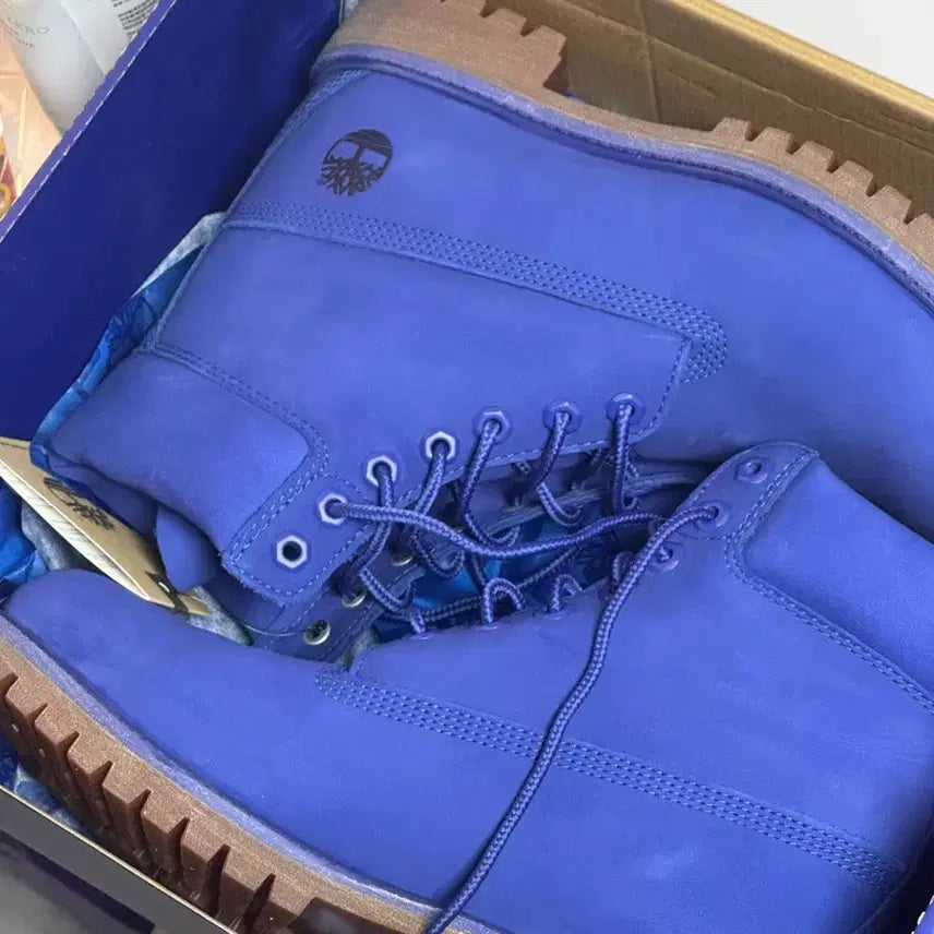 [BUNJANG] Timberland 6-Inch Premium 50th Anniversary Boots Bright Blue / [270] 팀버랜드 6인치 프리미엄 50주년 블루