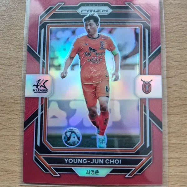 [BUNJANG] 2023 Panini Prism K League Choi Young-jun Red Card 115 / 2023 파니니 프리즘 원년 K리그 제주 최영준 115한정 레드카드 판매