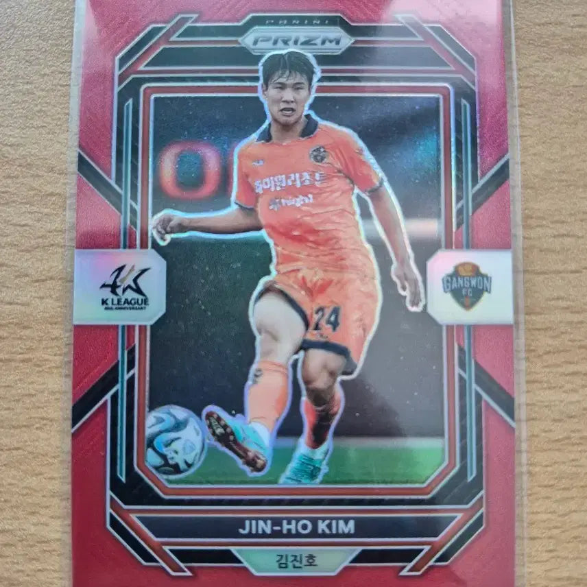 [BUNJANG] 2023 Panini Prism K League Kangwon FC Jin-ho Kim Red Parallel 115 / 2023 파니니 프리즘 원년 K리그 강원 김진호 115한정 레드카드 판매