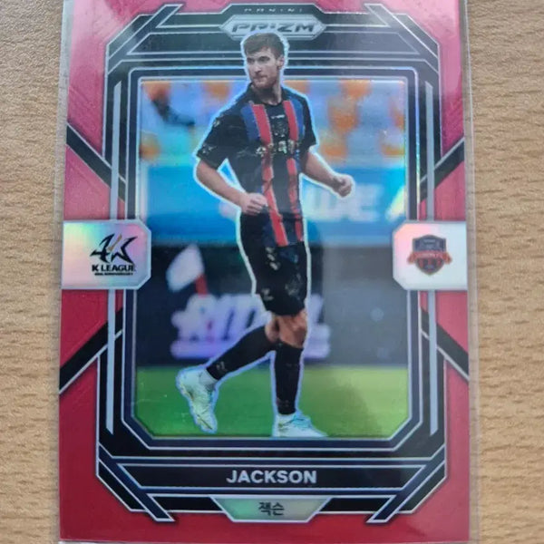 [BUNJANG] 2023 Panini Prism K League Suwon FC Jackson Red Card (Limited to 115) / 2023 파니니 프리즘 원년 K리그 수원FC 잭슨 115한정 레드카드