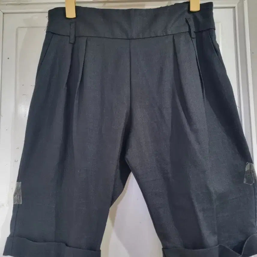 [BUNJANG] Linen Blend Banding Shorts / 여름. 검정 시원한. 고급스러운. 핏이이쁜. 마 린넨밴딩  반바지